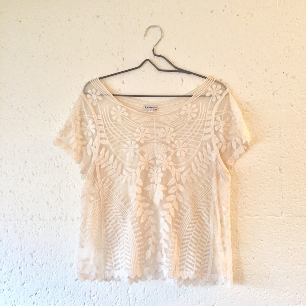 Express Lace Short Sleeve Shirt
